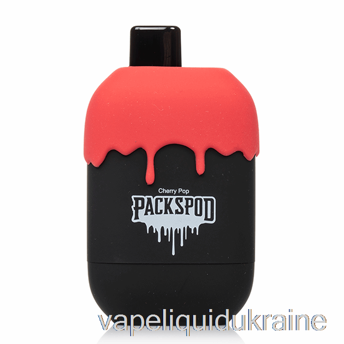 Vape Liquid Ukraine Packwood Packspod 5000 Disposable Black Cherry Gelato (Cherry Pop)